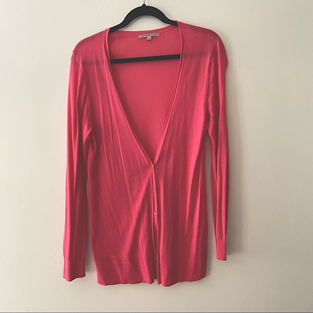 Gap pink long cardigan- m
